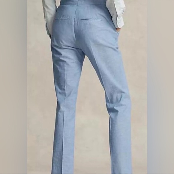 Polo Ralph Lauren, blue lable, Chambray Kick-Flare Crop Pant - Picture 5 of 9